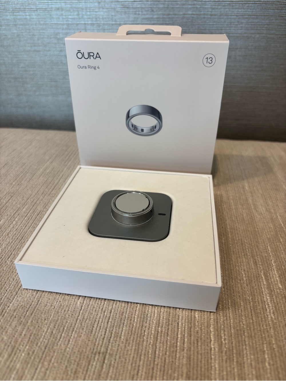 Oura Ring 4 with Original Packaging - SIZE 13 Silver